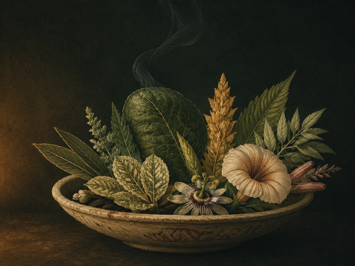 Preparación herbal de plantas amazónicas para Changa